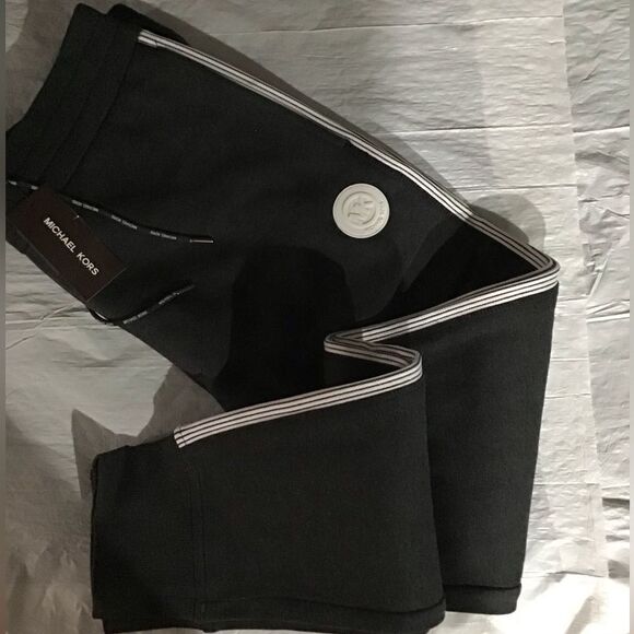 MICHAEL KORS Men's Logo Fleece Track Pants,Small - Picture 2 of 7